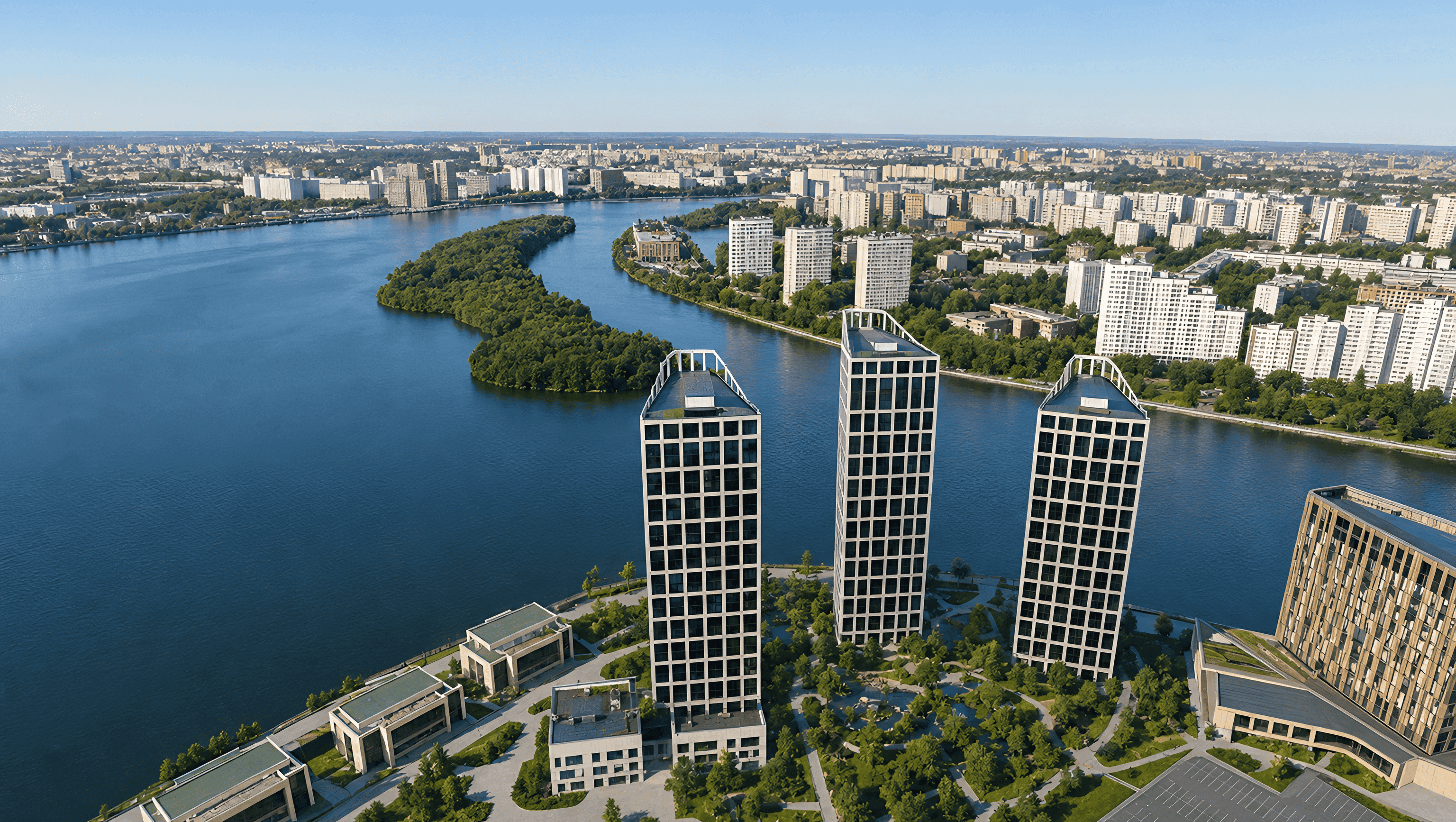 Расположение Dream Riva на Острове Мечты у Москвы-реки